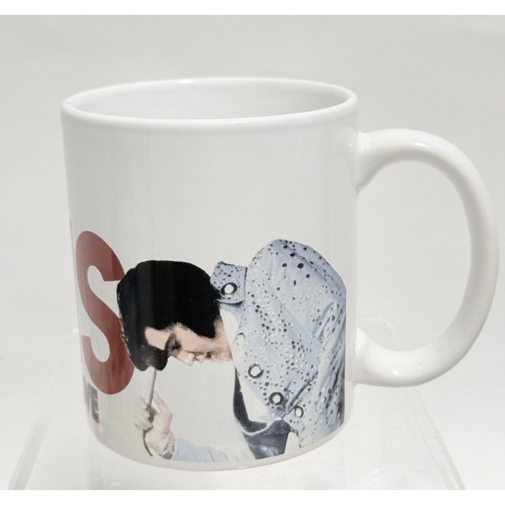 Elvis Presley Burning Love Ceramic Coffee Mug 2023 Licensed Megatoys King Rock